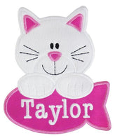 Cat and Fish Personalized Patch sample