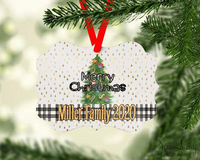 Christmas Tree Benelux Ornament Personalized