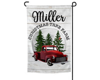Christmas Tree Farm Personalized Garden Flag
