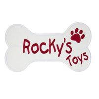 Dog Bone Personalized Patch - Sew Lucky Embroidery