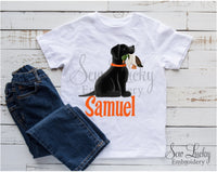 Duck Hunting with Black Lab Shirt - Sew Lucky Embroidery