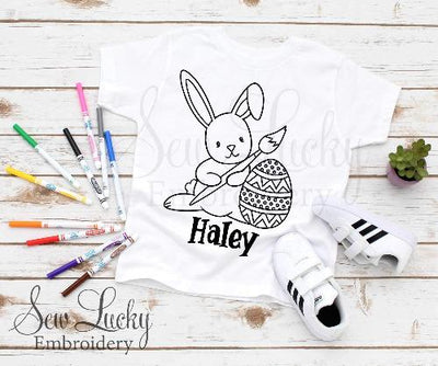 Easter Bunny Painting Color Me Shirt