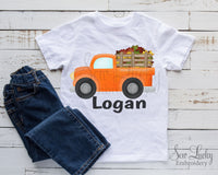 Fall Truck Personalized Shirt - Sew Lucky Embroidery