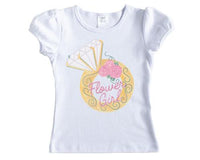 Flower Girl Ring Wedding Shirt - Sew Lucky Embroidery