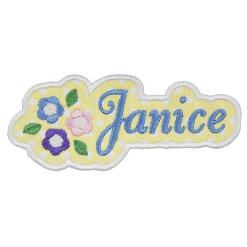 Flowers Name Patch - Sew Lucky Embroidery
