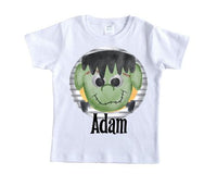 Frankenstein Halloween Personalized Shirt - Sew Lucky Embroidery