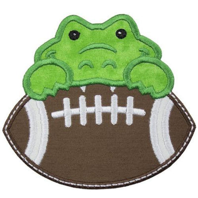 Gator Football Boy Sew or Iron on Embroidered Patch