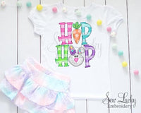 Girls Hip Hop Easter Bunny Shirt - Sew Lucky Embroidery