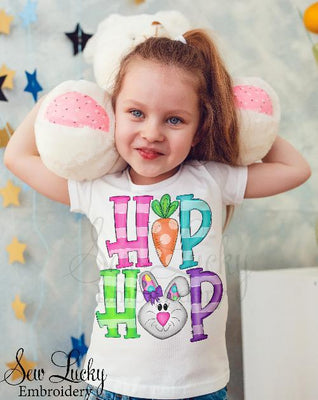Girls Hip Hop Easter Bunny Shirt