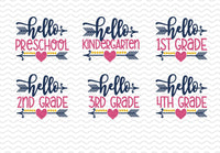 Hello Back to School Personalized Shirt - Sew Lucky Embroidery