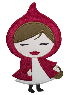 Little Red Riding Hood Sew or Iron on Embroidered Patch