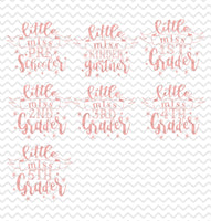 Little Miss Back to School Shirt - Sew Lucky Embroidery