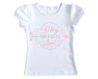 Mary had a Little Lamb Nursery Rhyme Shirt - Sew Lucky Embroidery