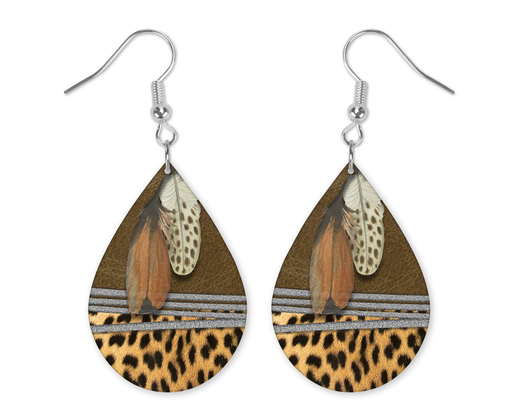 Native Teardrop Earrings - Sew Lucky Embroidery