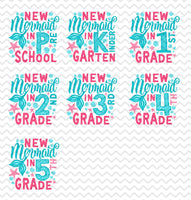 New Mermaid Back to School Shirt - Sew Lucky Embroidery