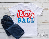 Play Ball Printed Shirt - Sew Lucky Embroidery