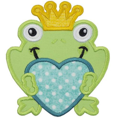 Prince Charming Frog Sew or Iron on Embroidered Patch