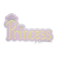 Princess Applique Patch - Sew Lucky Embroidery