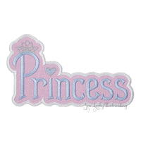 Princess Applique Patch - Sew Lucky Embroidery