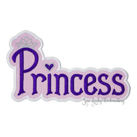 Princess Applique Patch - Sew Lucky Embroidery