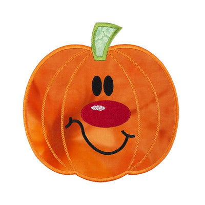 Pumpkin Sew or Iron on Embroidered Patch