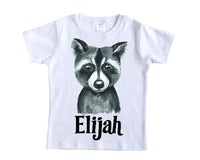 Raccoon Personalized Shirt - Sew Lucky Embroidery