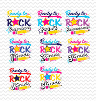 Ready to Rock Back to School Shirt - Sew Lucky Embroidery