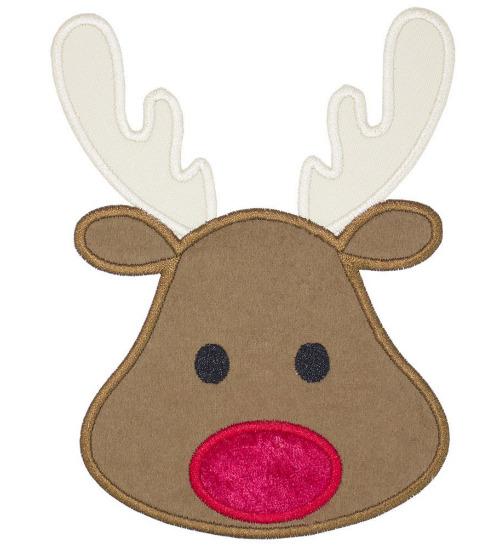 Rudolph Patch - Sew Lucky Embroidery