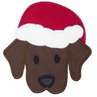 Santa Puppy Patch - Sew Lucky Embroidery