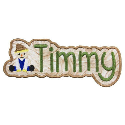 Scarecrow Name Sew or Iron on Embroidered Patch