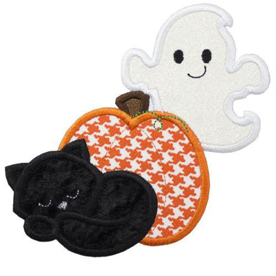 Scaredy Cat Halloween Sew or Iron on Embroidered Patch