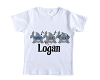 Shark Party Personalized Shirt - Sew Lucky Embroidery