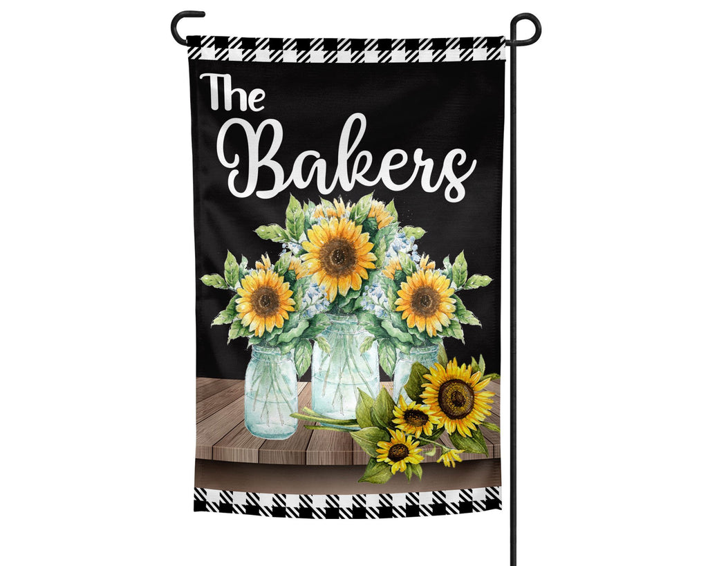 Sunflowers Personalized Garden Flag