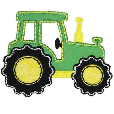 Tractor Sew or Iron on Embroidered Patch