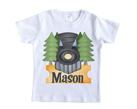 Train with Sign Personalized Shirt - Sew Lucky Embroidery