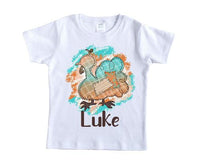 Turkey with Patchwork Personalized Shirt - Sew Lucky Embroidery