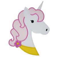 Unicorn Head Patch - Sew Lucky Embroidery