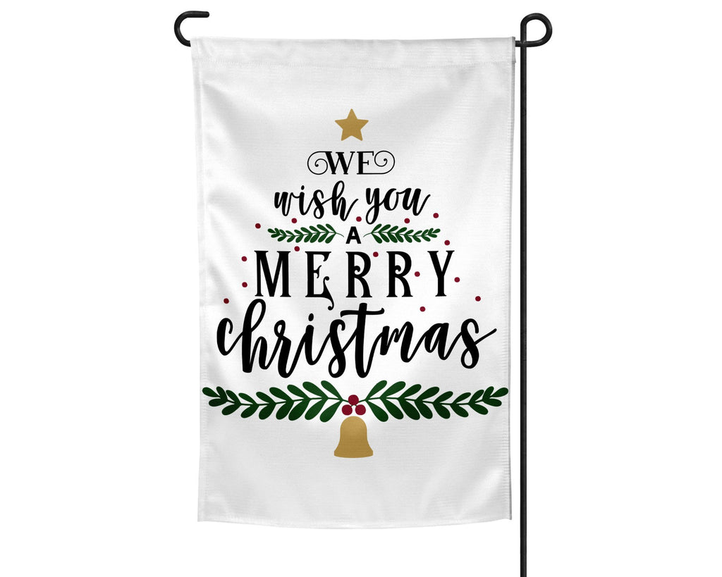 We wish you a Merry Christmas Garden Flag
