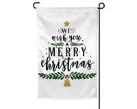 We wish you a Merry Christmas Garden Flag