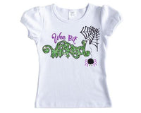 Wee Bit Wicked Halloween Personalized Girls Shirt - Sew Lucky Embroidery