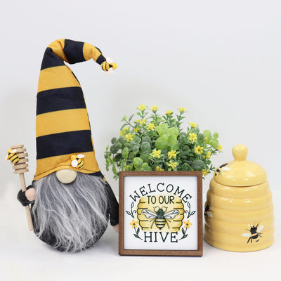 Welcome to our Hive Honey Bee Tier Tray Sign