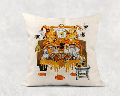 Welcome to our Hive Honey Gnomes Throw Pillow