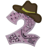 Western Number Patch - Sew Lucky Embroidery