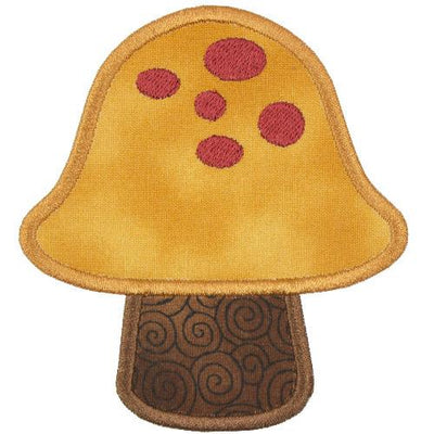 Woodland Mushroom Sew or Iron on Embroidered Patch