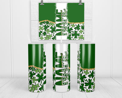 Clovers Personalized 20oz Insulated Tumbler with Lid and Straw
