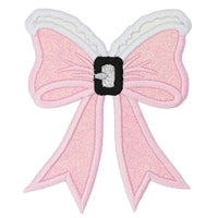  Christmas Santa Bow Coquette Patch - Pink