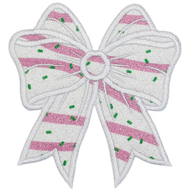 RTS - Christmas Tree Cake Coquette Bow Patch