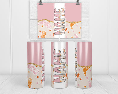 Boots and Stars Personalized 20oz Insulated Tumbler with Lid and Straw