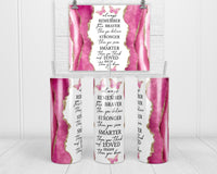 Always Remember 20 oz insulated tumbler - Sew Lucky Embroidery