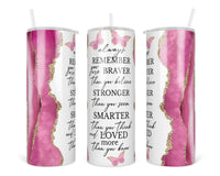 Always Remember 20 oz insulated tumbler - Sew Lucky Embroidery